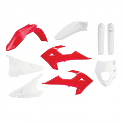Polisport, sada plastů, GAS GAS EC250/300 `18-20, RIEJU MR 250/300 `21 barva OEM (červená/bílá)